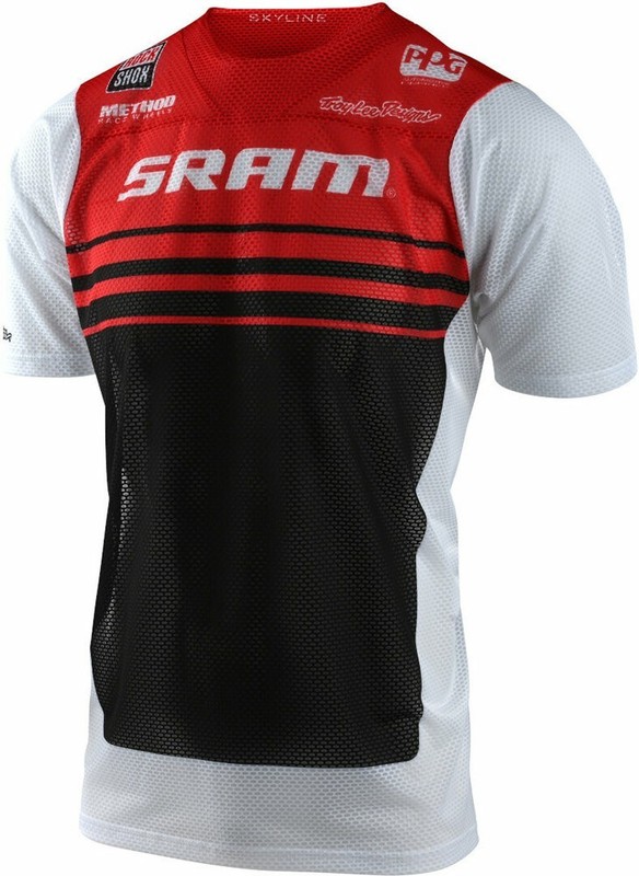 Troy Lee Designs Skyline Air SS Jersey Formula SRAM Red/White Medium
