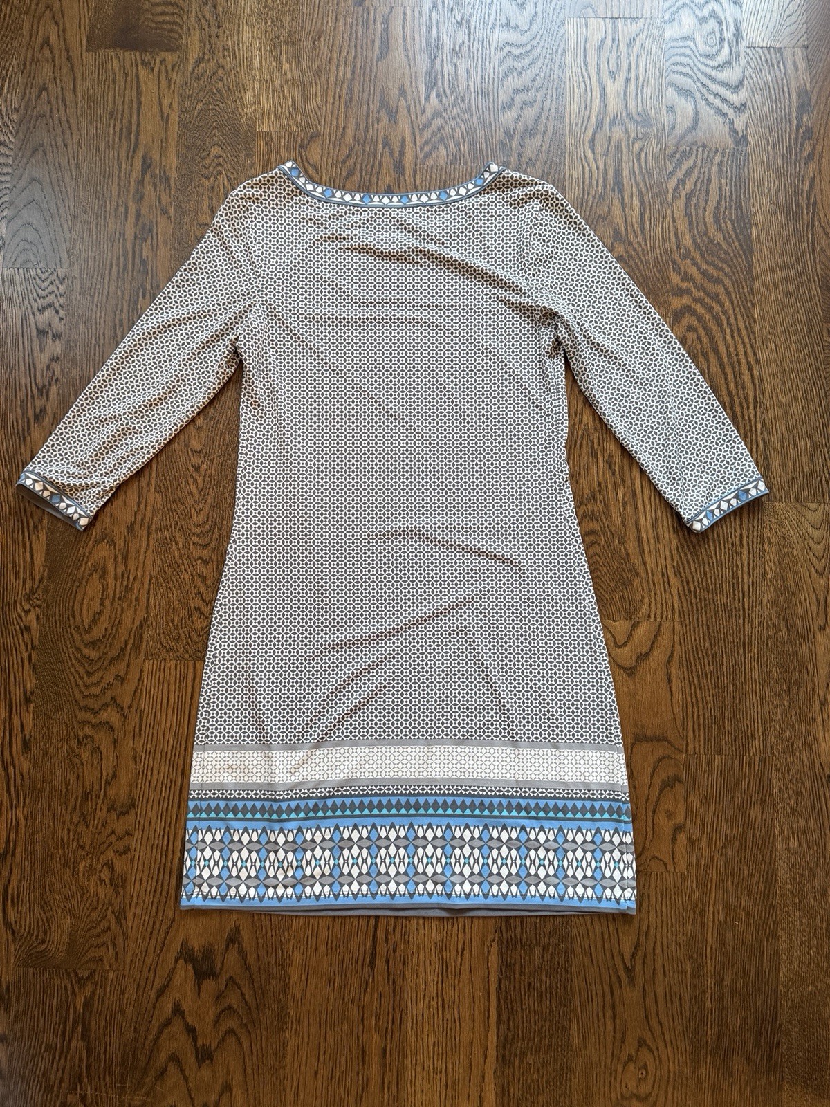 Max Studio patterned geometric Business Casual tu… - image 6