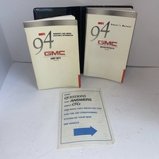 1994 Gmc Sierra Pickup Truck Owners Manual Book Literature Original 1500 2500 1994 Gmc Sierra Pickup Truck Owners Manual Book Literature Original 1500 2500