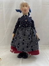 3 Steiff Felt Dolls - Peasant Lady, Peasant Jorge, Tennis Lady