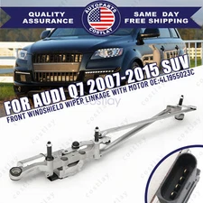 For Audi Q7 07-15 Front Windshield Wiper Linkage with Motor 4L1955023C