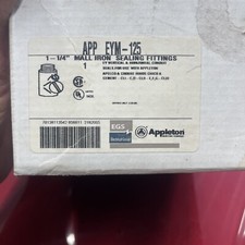 APPLETON ELECTRIC EYM-125 Sealing Fitting,Iron,Trade Size 1.25in