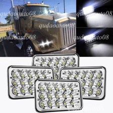 1/2/4x 80W 4x6" Projector LED Headlight Hi/Lo Sealed Beam Fit Peterbilt Kenworth