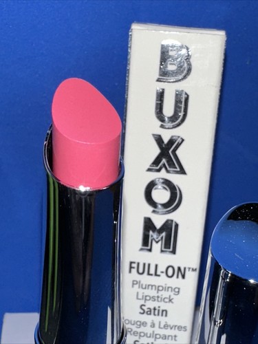 BUXOM Full On Plumping Lipstick Rose Bubbles Shade Satin 2.5g New Made In Italy - Picture 3 of 6