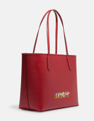 Disney X Coach City Tote w/Signature Canvas Interior & Evil Queen 