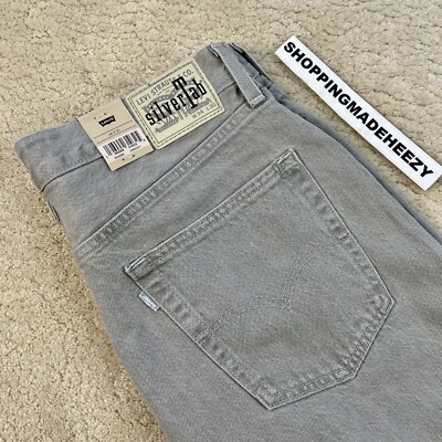 34x30] LEVIS SILVERTAB Straight-Fit Zip 90s Vtg Denim Jeans Pants