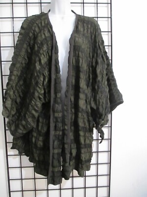 REDWOOD COURT  SIZE 20==TEXTURED / SILK BLEND / OPEN FRONT  BLOUSE TOPPER