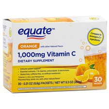 Equate 1000 mg Vitamin C Drink Mix Supplement...