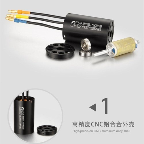 SSS 5694 800kv 1200kv Motore brushless elettrico veloce FE RC barca inrunner - Foto 4 di 8