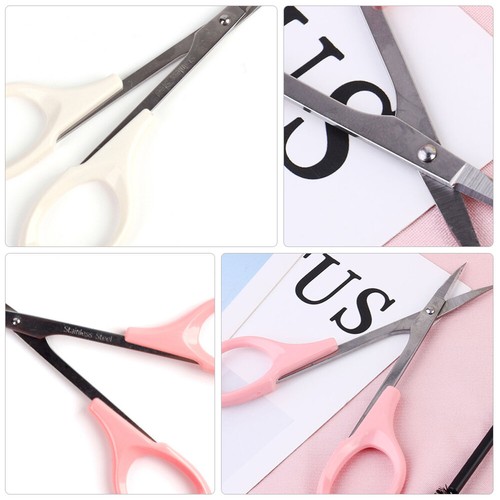 2 PCS Eyebrow Trimmers Hair Cutting Scissor Hair Grooming Scissors - Picture 11 of 12
