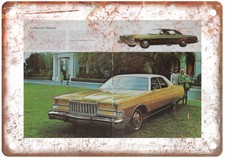 Vintage 1974 Mercury Marquis Brochure Auto Ad Reproduction Metal Sign A12044 Vintage 1974 Mercury Marquis Brochure Auto Ad Reproduction Metal Sign A12044