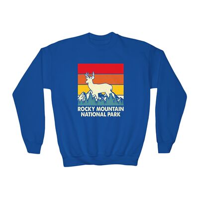 Rocky Mountains National Park Youth Crewneck Sweatshirt Poppy and Oak