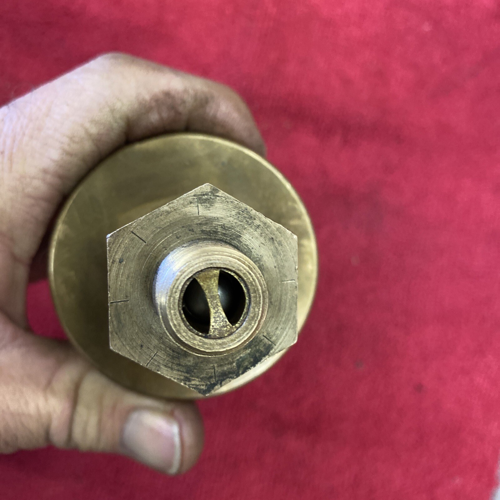 Antique Lunkenheimer No. 3 Brass CheckBall Drip Oiler For Hit & Miss