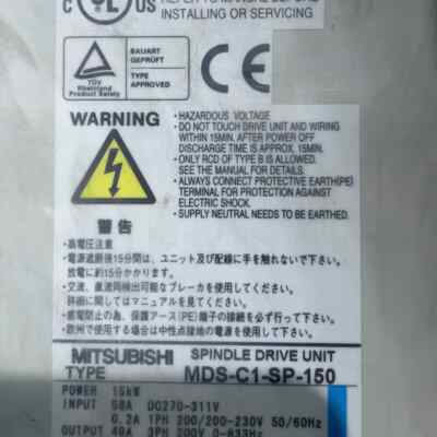 三菱電機 POWER SUPPLY UNIT MDS-C1-V1-55 動作保証 NEW Mitsubishi MDS-C1-SP-150 SPINDLE DRIVE MDSC1SP-150 MDSC1SP150