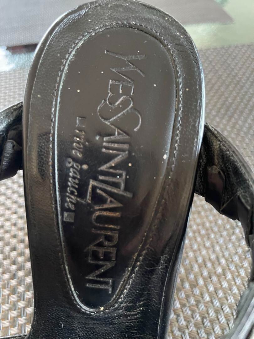 Sandali YVES SAINT LAURENT Mule HEELS Tom Ford YSL neri vintage taglia US5 UK35