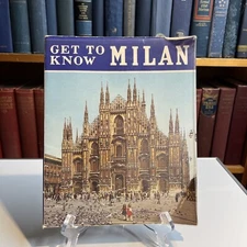 TRAVEL (1975) Book: "GET TO KNOW MILAN" Italy (Bonechi Chiarelli Glasspool