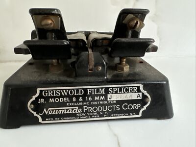 Vintage Griswold Film Splicer Jr. Model 8 For 8mm and 16mm Film