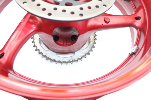 11-22 GSXR600/750 RARE RED REAR WHEEL BACK RIM TIRE GUARANTEED STRAIGHT RED - Picture 20 of 24
