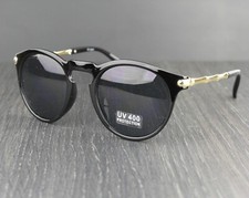 Womens Oval Lens Metal & Plastic Frame Keyhole Sunglasses UV400