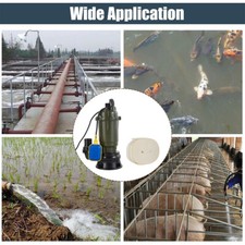 Waste Cesspit Sump Sewage Dirty Water Pump Submersible Flood Pond Heavy Duty UK