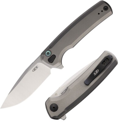 Zero Tolerance Folding Knife 3¼" S45VN Steel Blade Bead Blast Titanium ...