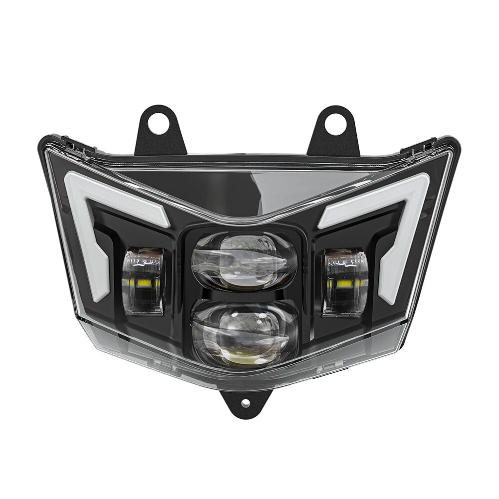 KDX 200/220/250 KLX 250/300/650 LED Headlight Assembly with Green