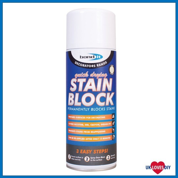 Bond It Stain Block Spray White Satin 400ml - Image 2
