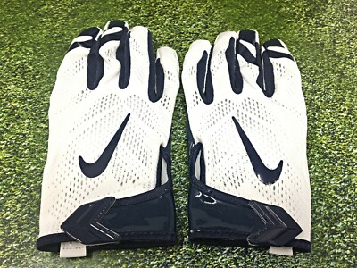 Nike Vapor Knit Football Gloves Houston Texans Size XXL White/Blue
