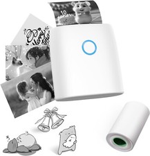 Mini Printer, 2 Inch Bluetooth Pocket Printer Compatible with Android  iOS,