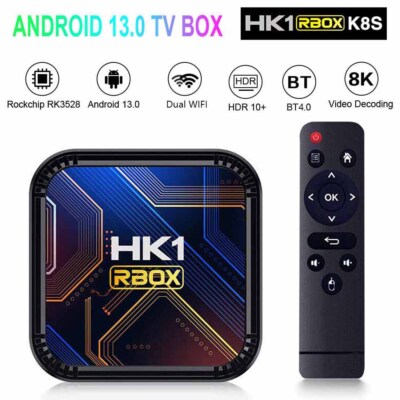 RK3528 Android 13.0 Smart TV Box 4K Ultra HD 2.4G 5G Dual WiFi BT Mediaplayer