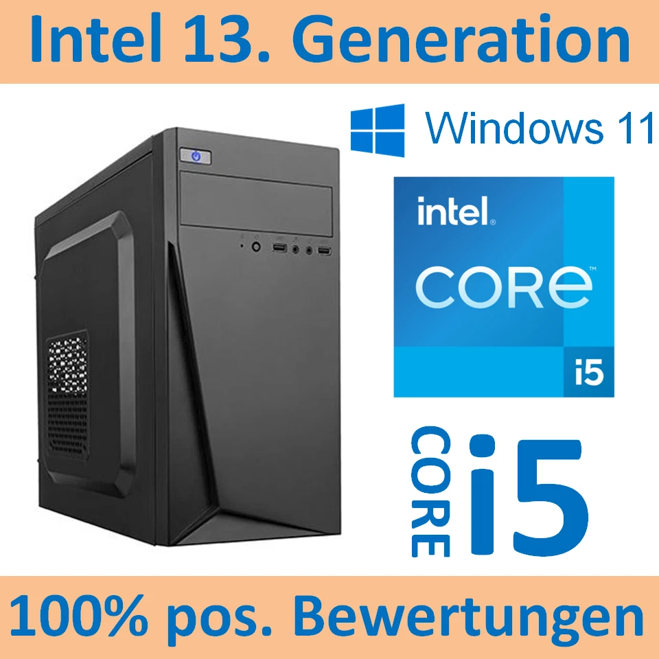 GIGABYTE Office PC Intel Core i5 13400 13. Generation 10x4,6GHz 16GB 480GB Windows 11 Pro