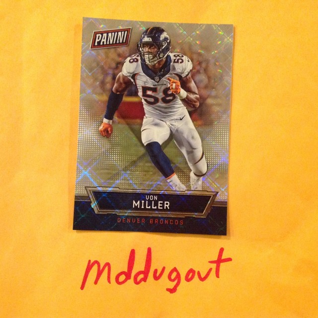 Von Miller 25 Broncosmvp Hyper Folie 37 49 Hergestellt 2016 Panini National Ebay