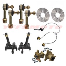 3 Stud Front Wheel Hub Brake Caliper Assembly Disc Rotor for Go Kart Cart ATV US