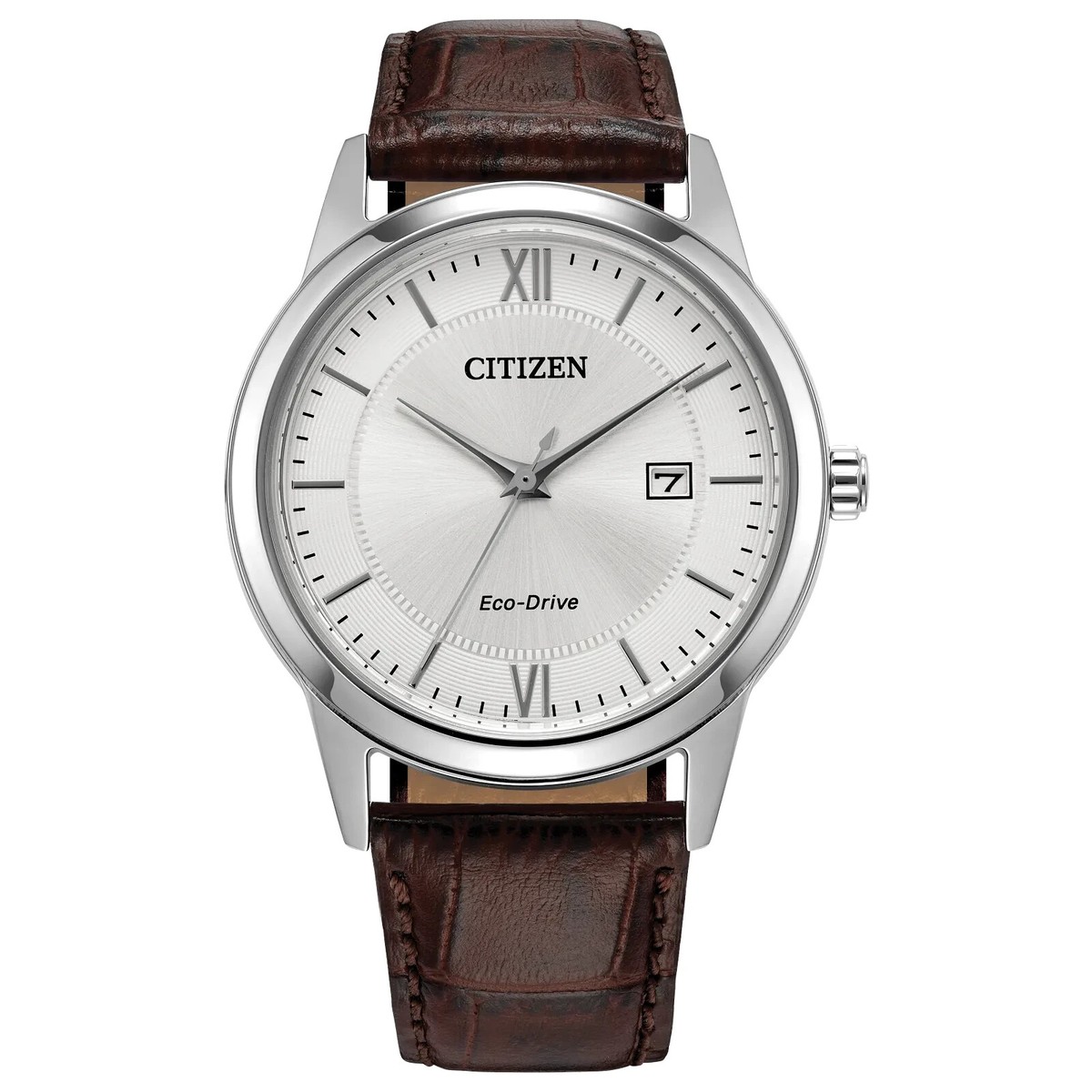 citizen eco-drive classic dress men's watch product info and reviews Date Indicator Brown 40MM AW1780-25A with features including running