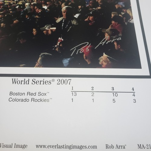 First Pitch 2007 World Series Panoramic Fenway Park Red Sox Rob Arra 39x 13.5 in - Picture 4 of 9