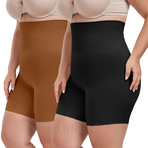 Plus Size Women Smoothing Shapewear Slip Short Tummy Control Slimmer Body Shaper - Picture 28 of 29