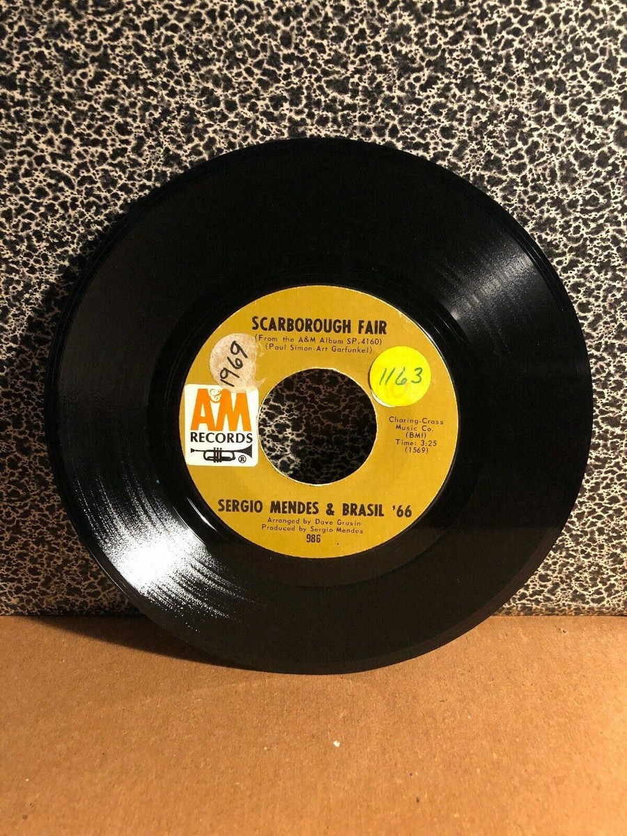 Minas São Várias アナログレコード マイナーレーベル SERGIO MENDES & Brasil 45RPM 7” Single A & M Records “Scarborough