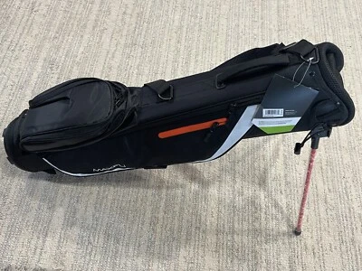 Maxfli 2022 Sunday Golf Stand Bag - Black Lightweight Design Single Carry Straps