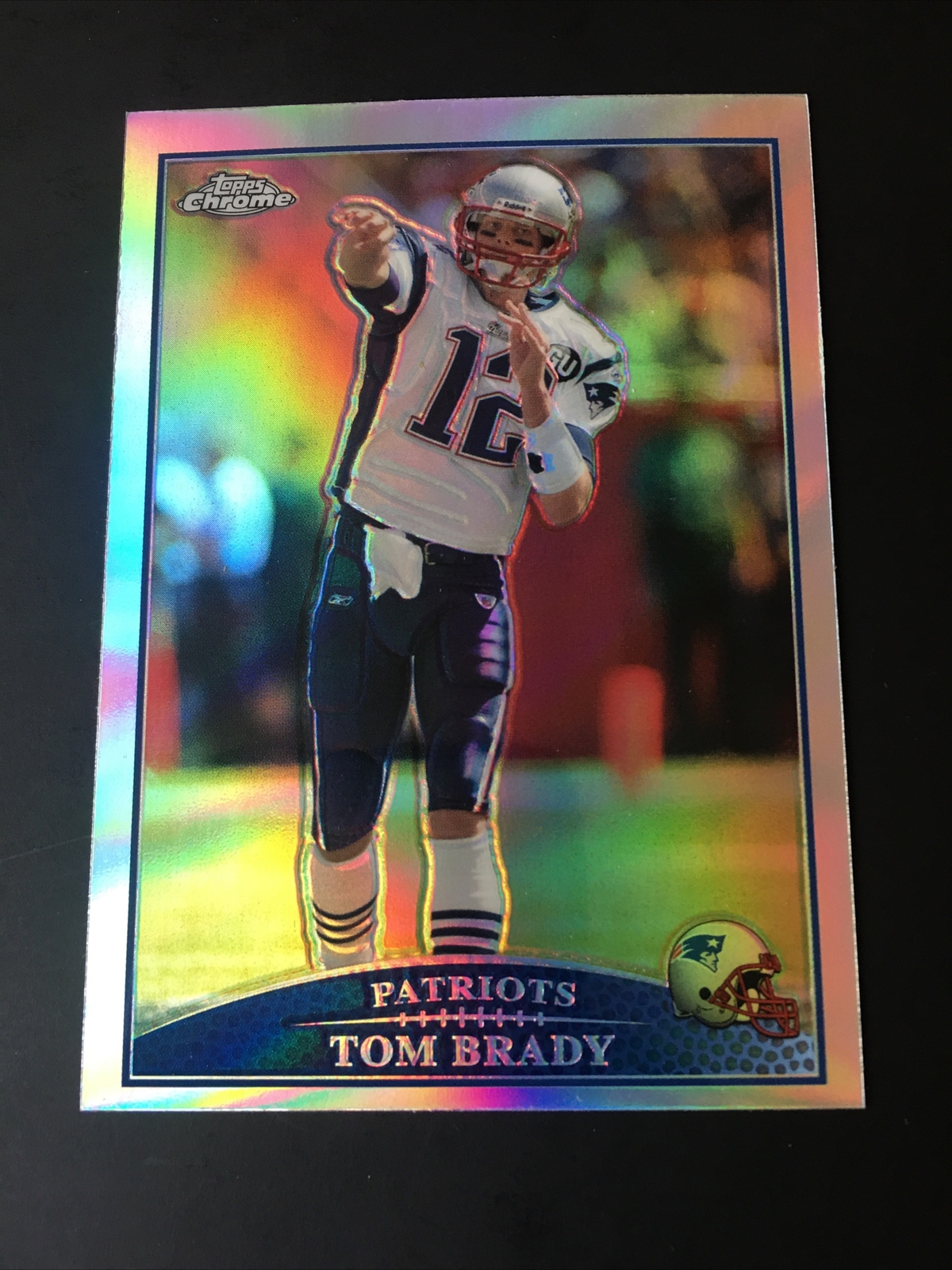 2009 TOM BRADY TOPPS CHROME REFRACTOR #TC70 Holo Foil