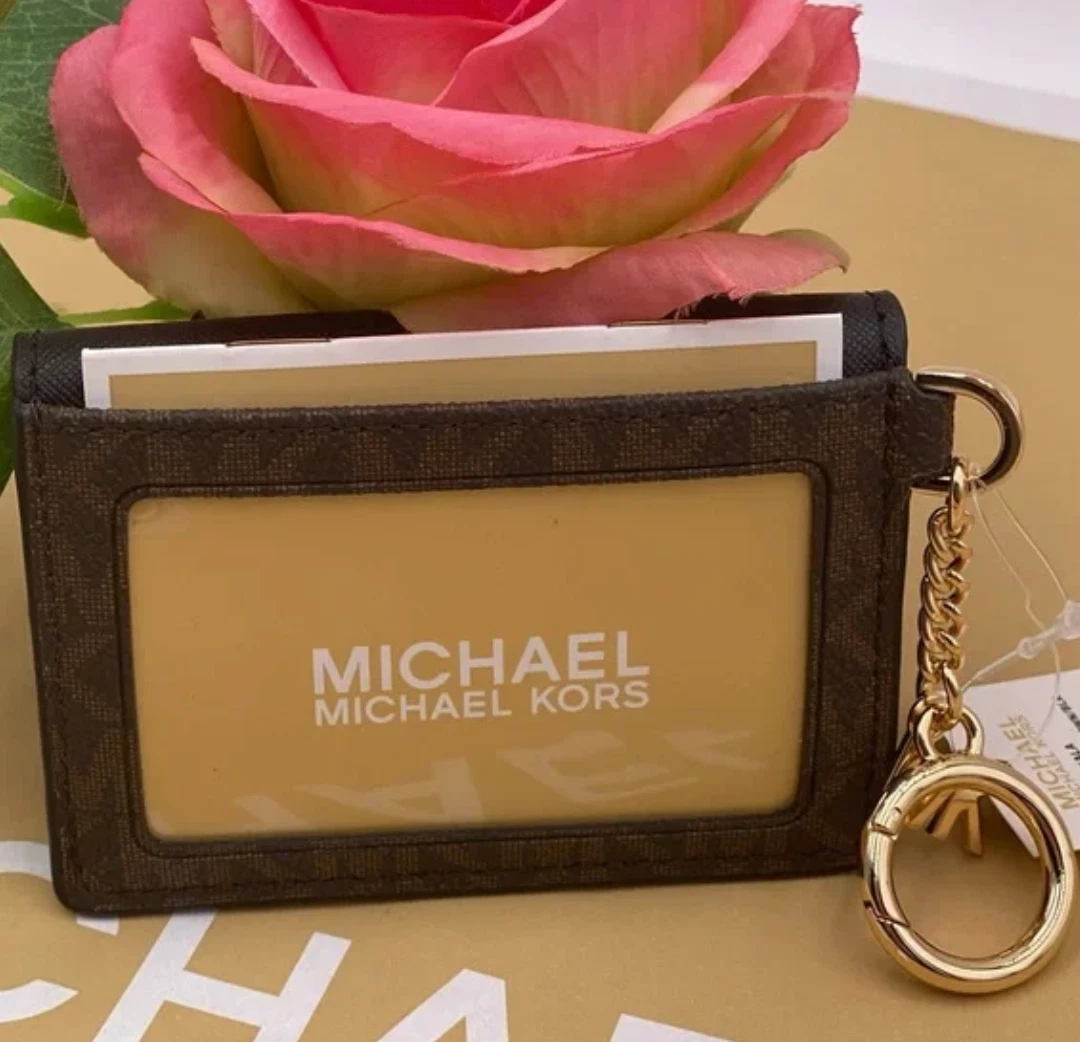 MICHAEL KORS KALA SMALL FLAP KEY RING CARD CASE WALLET NWT eBay