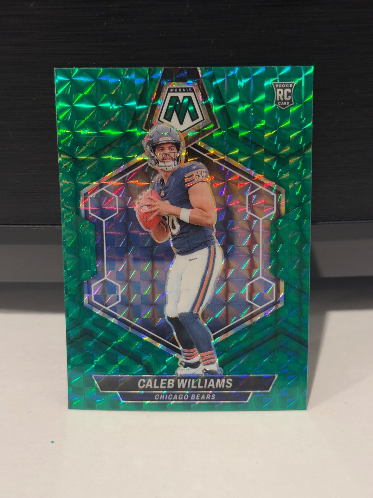 2024 Panini Mosaic - Rookies Green Mosaic Prizm #301 Caleb Williams (RC)