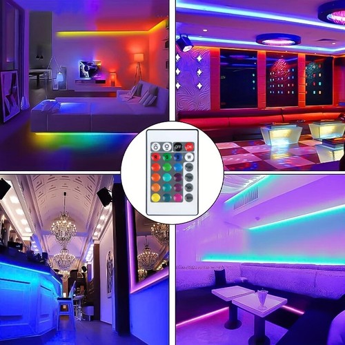 DC5V USB LED Strip Light 5050 RGB | 24-Key Infrared Control for Room & Party - Picture 6 of 7