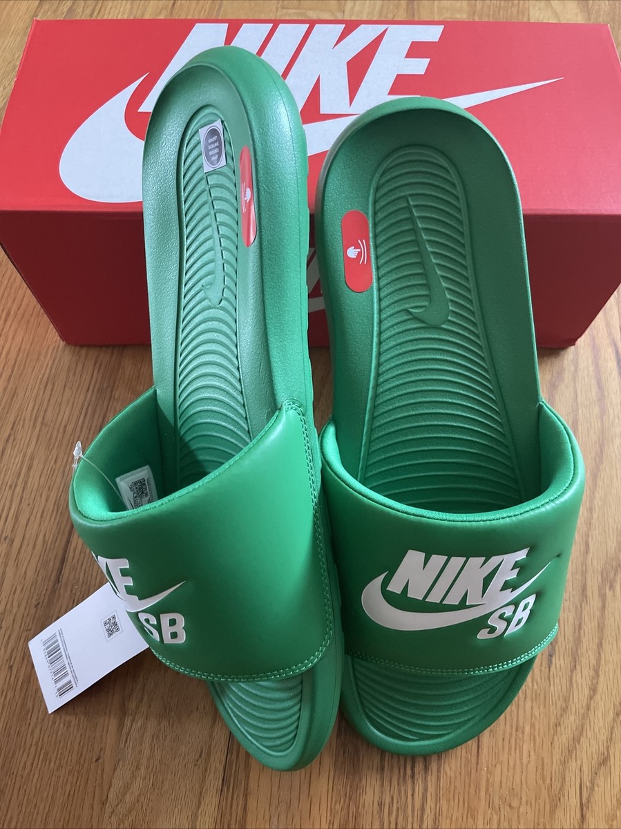 Nike Victori One Slide SB - Green/White DR2018-300 Men's Size 13