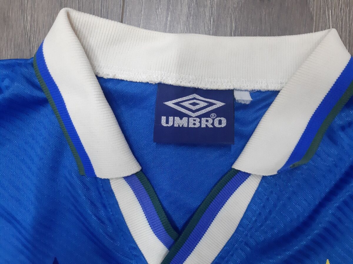 Brazil World Cup 1994 away shirt jersey blue 1995 1996 Umbro Brazil World Cup 1994 away shirt jersey blue 1995 1996 Umbro