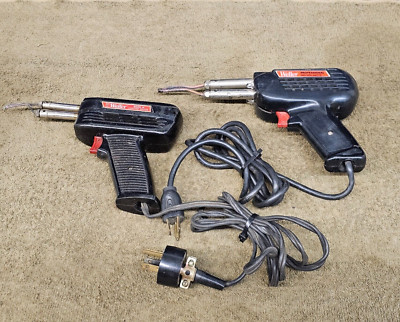 2 Weller 8200N 100-140 watt D550 200 260 watt Soldering Gun Vintage