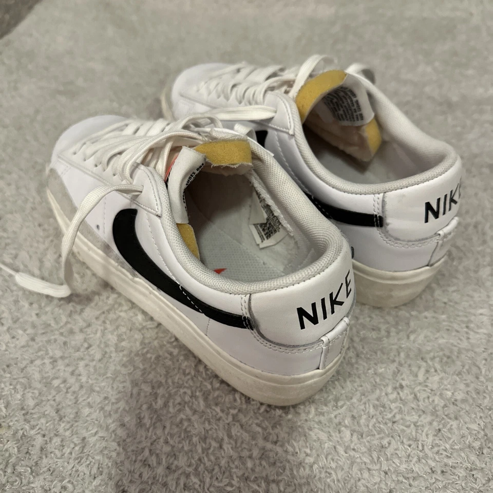 Size 6.5 - Nike Blazer Platform Low White Black W - Image 3 of 4