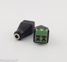 10x 3.5x1.35mm Female Jack TO AV Screw Terminal Plug Connector CCTV Video Balun