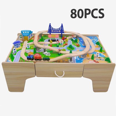 train table set with storage