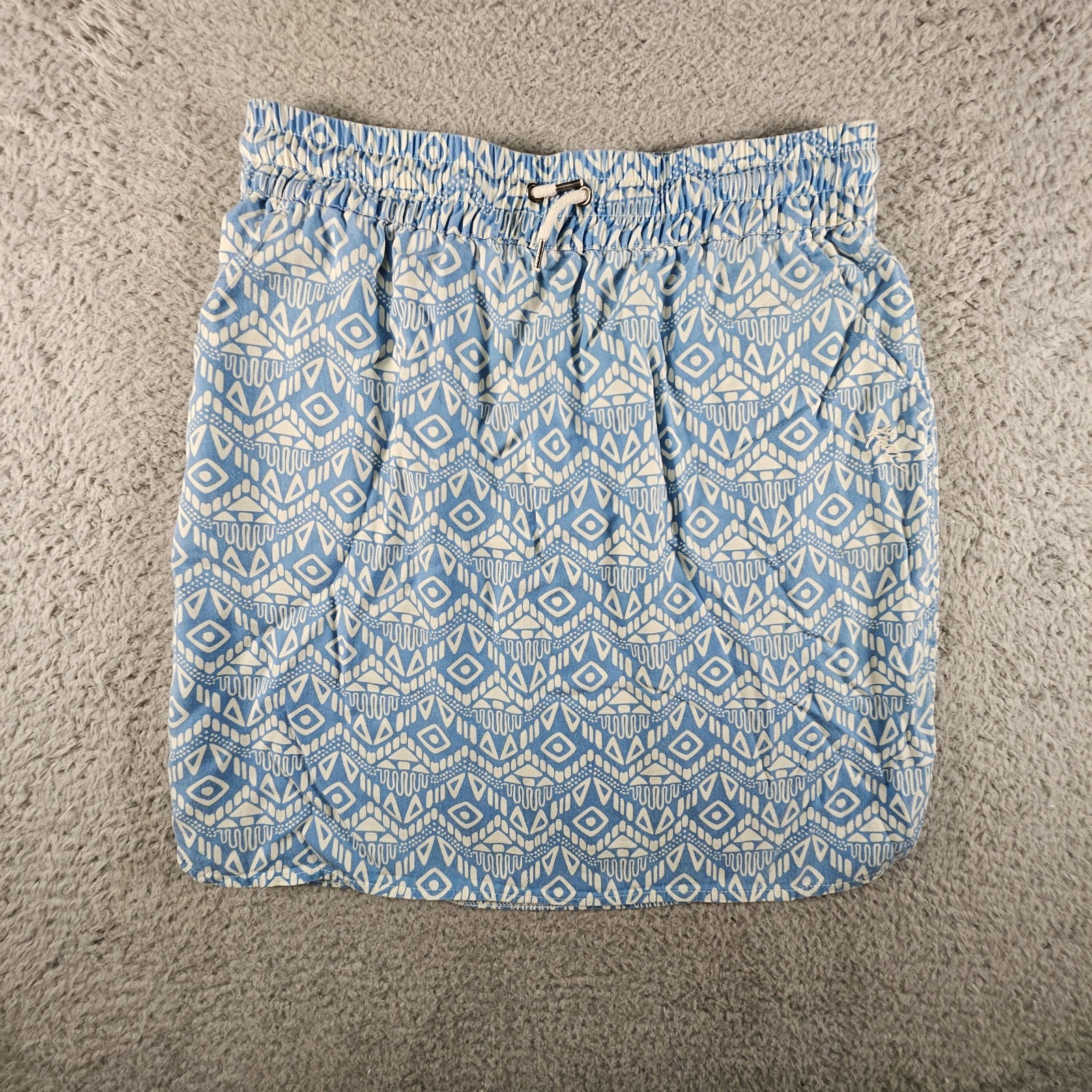 Kavu Mini Skirt XS Geometric Drawstring Aztec Western Cowgirl Style-image
