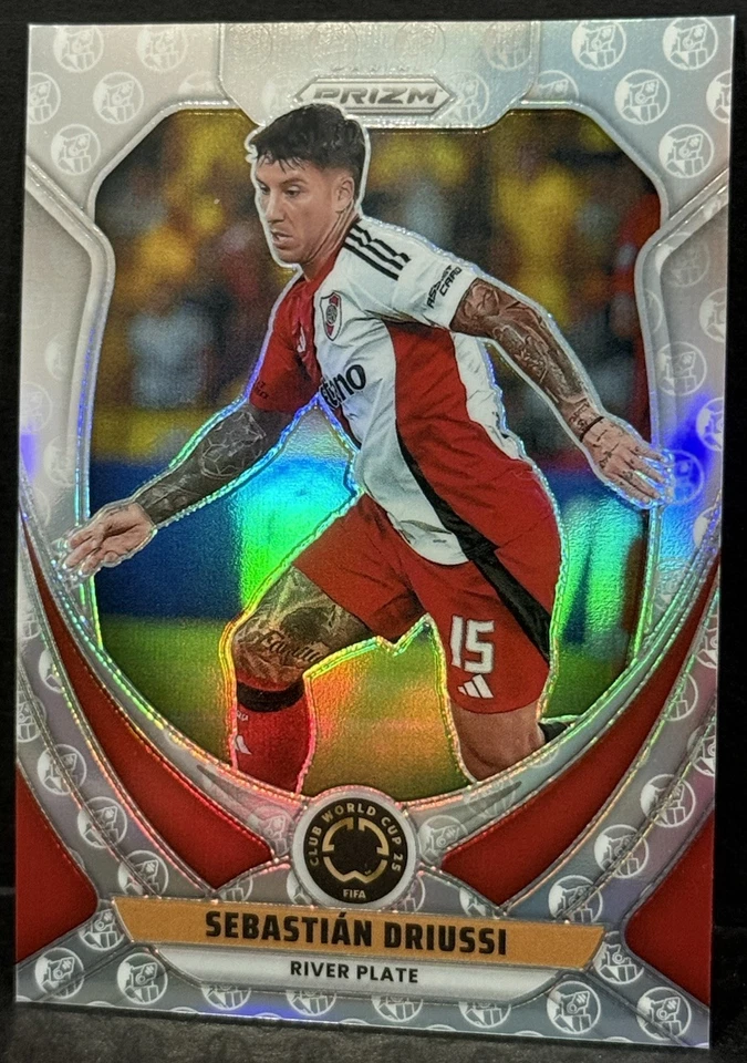 2025 Prizm FIFA Club World Cup River Plate Sebastian Driussi White Knight SSP - Image 3 of 4